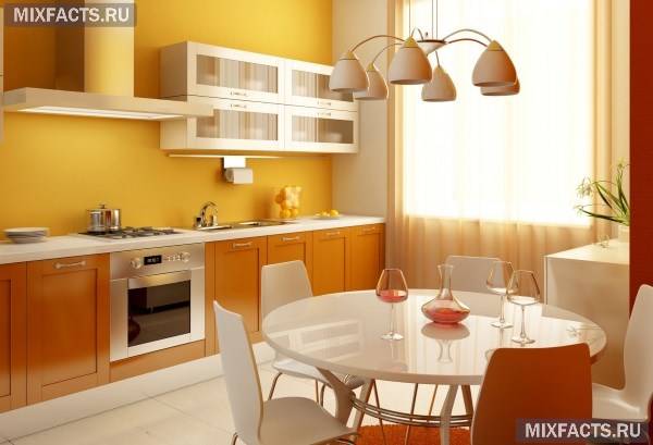 Кухні помаранчевого кольору: особливості оформлення інтер’єру