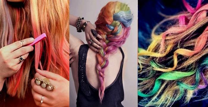 Як використовувати кольорові крейди для фарбування волосся